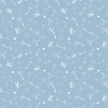 Karahindiba tohumları kusursuz vektör deseni