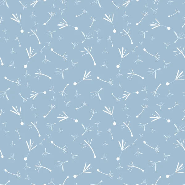 Graines de pissenlit motif vectoriel sans couture — Image vectorielle