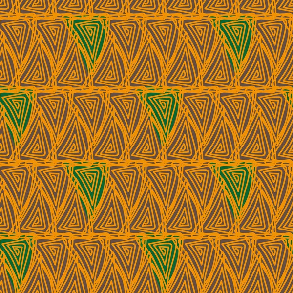Patrón tribal vector sin costura con formas triangulares — Archivo Imágenes Vectoriales