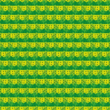 yeşil ve sarı şekiller kusursuz vektör deseni