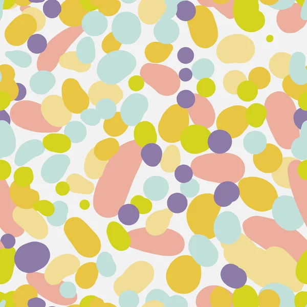 Pastel caramelo manchas de colores patrón de vectores sin costuras — Vector de stock