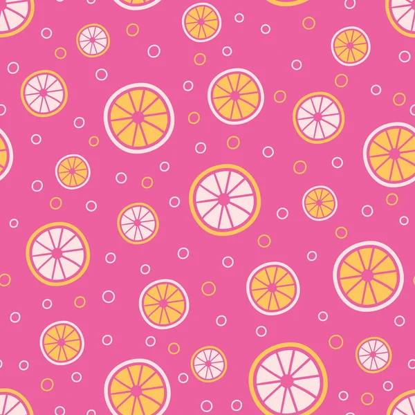 Patrón de vectores sin costura limonada rosa — Vector de stock
