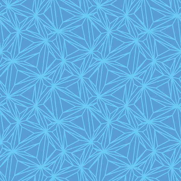 Голубая сетка формы звезды бесшовный векторный рисунок — стоковый вектор