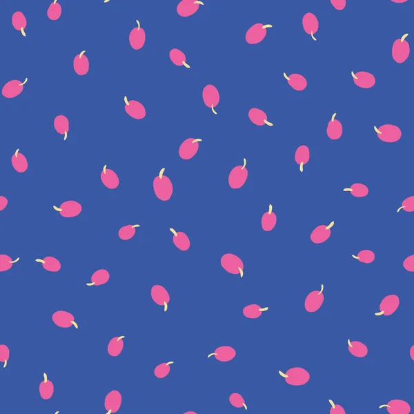 Prunes roses motif vectoriel sans couture — Image vectorielle