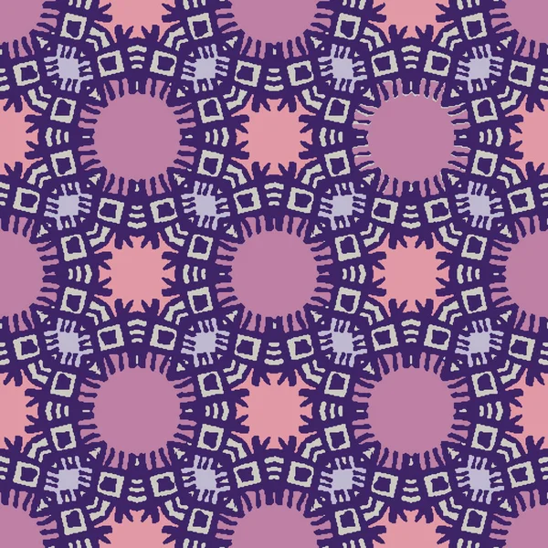 Púrpura abstracto patrón vectorial sin costura geométrica — Vector de stock