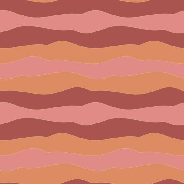 Çizgili çöl manzarası kusursuz vektör deseni