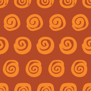 Tarçın lekesiz vektör benekli deseni yuvarlar