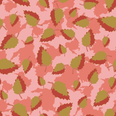 Düşen sonbahar yaprakları pürüzsüz vektör deseni