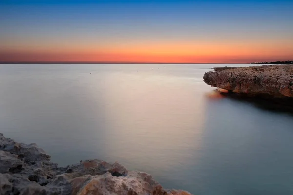 Akdeniz'de gün batımı, Puglia, Salento, İyon Denizi