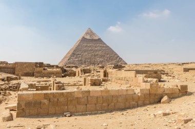 Muhteşem Kephren veya Khafre Piramidi, Giza, Mısır