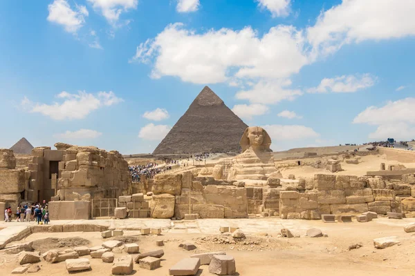 Het hele grafcomplex van de farao in Gizeh — Stockfoto