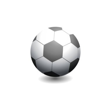 Spor futbol için beyaz-siyah top