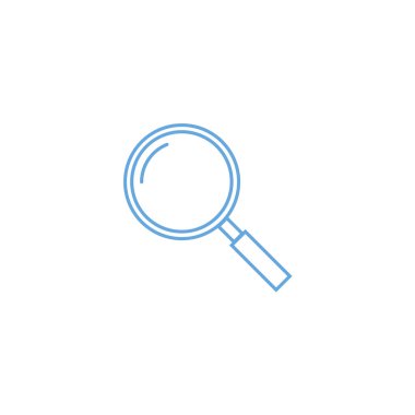 Büyüteç simgesi Vektör çizimi