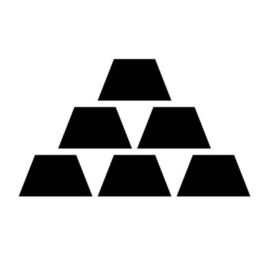 Altın logo pirake katlanmış