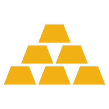 Altın logo pirake katlanmış