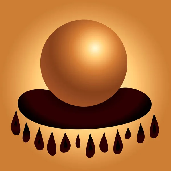 Magic servet yastık hattı vektör illüstrasyon üzerinde kehanet kristal topu söylüyorum. 