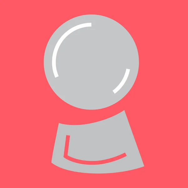 Kehanet hattı vektör illüstrasyon kristal topu söylüyorum Magic servet. 