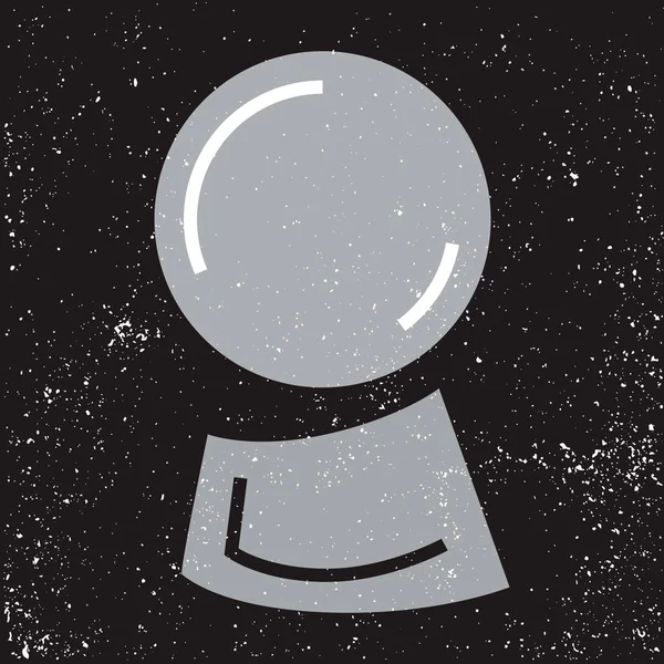 Kehanet hattı vektör illüstrasyon kristal topu söylüyorum Magic servet. 