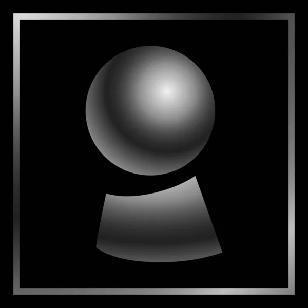 Kehanet hattı vektör illüstrasyon kristal topu söylüyorum Magic servet. 