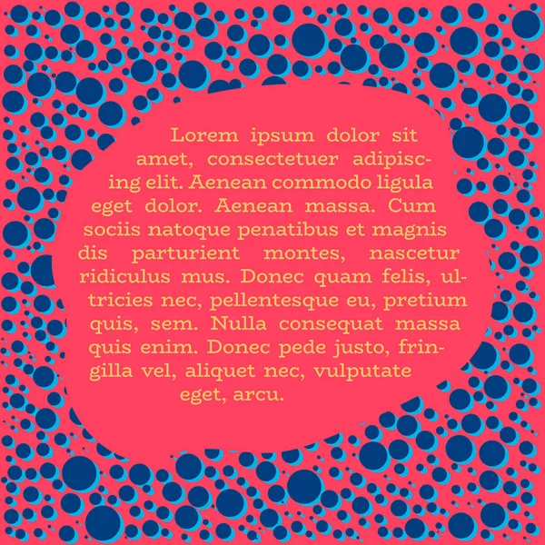 Kartın kabarcık şablonu, davetiye.