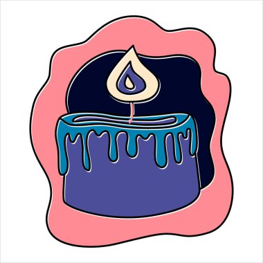 Falcılık ve kehanet, mistik bir aktivite alanı için izole edilmiş elementler. Sinsi anlatımlar ve cadılık simgeleri. Vektör illüstrasyonları