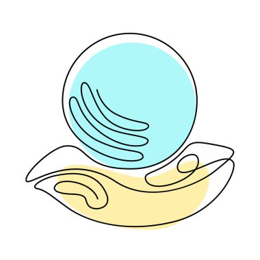 Falcılık ve kehanet, mistik bir aktivite alanı için izole edilmiş elementler. Sinsi anlatımlar ve cadılık simgeleri. Vektör illüstrasyonları