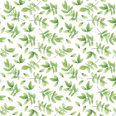 İhale yapraklarından yapılmış tek renkli yeşil desen