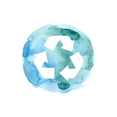 Sıfır atık oklu suluboya nokta