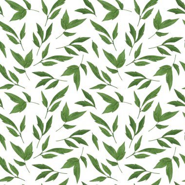 Beyaz arka plan üzerinde izole şakayık yapraklarından yapılmış çiçek deseni