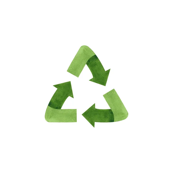 Trójkątna Etykieta Odpady Zerowe — Zdjęcie stockowe