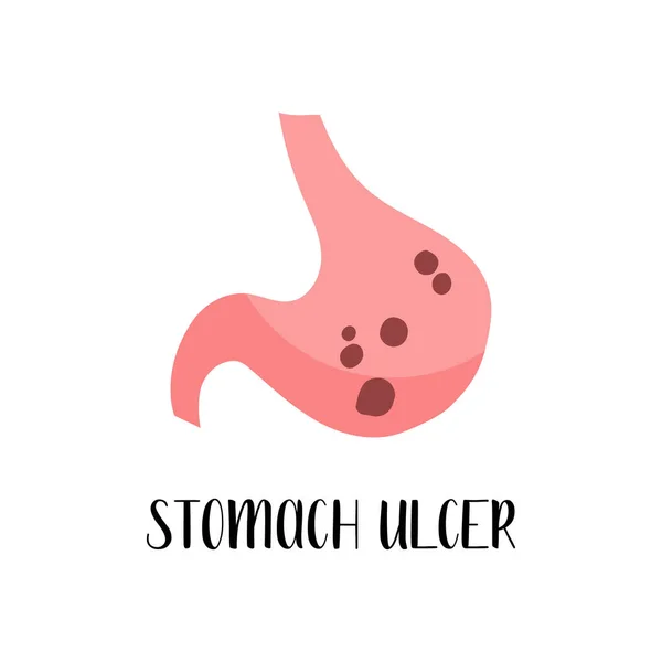 위궤양 일러스트 플라이어 팜플렛 현수막 착륙장 사이트 — 스톡 벡터