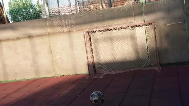 Plying Futbol Oyun Top Gol Kaleci — Stok video
