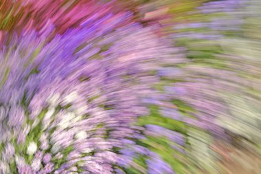 Soyut renkli kompozisyon ile bulanıklık etkisi ve kaleidoscope