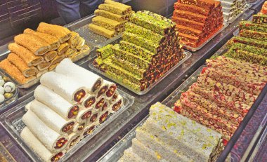  Türk tatlı lokum Istanbul'da bir aşçılık için öngörülen