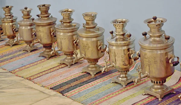 metal samovars from the museum collection