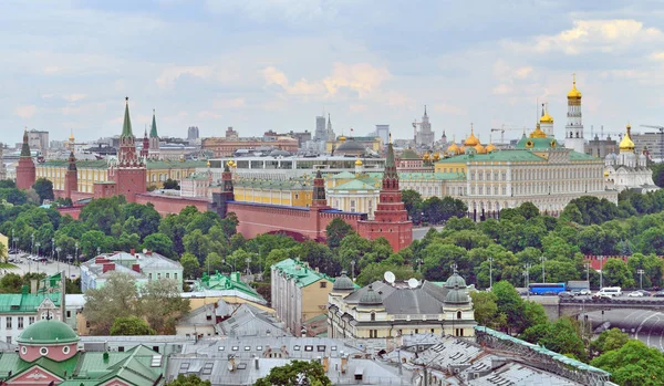 Kremlin van Moskou in Moskou, Rusland, bovenaanzicht — Stockfoto