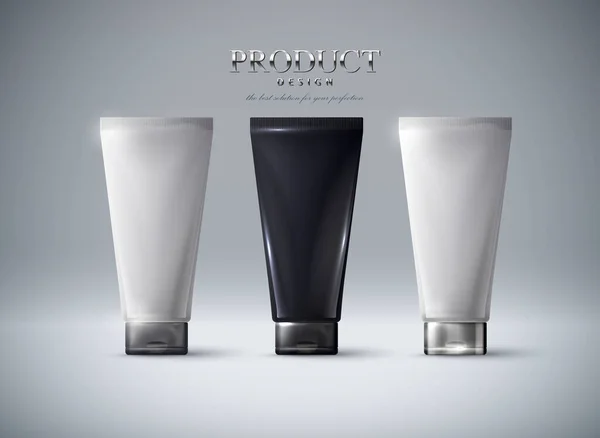 Kozmetik ürünleri reklam şablonu. — Stok Vektör
