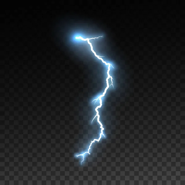 Thunderbolt or lightning visual effect for design — Stock Vector