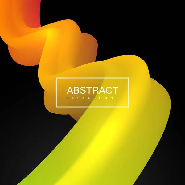 Abstract Colorful Stripe Vector Artistic Illustration Vibrant Gradient Shape Liquid — Stock Vector