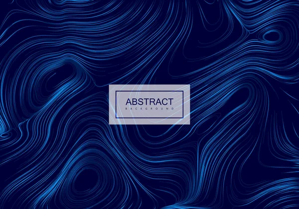 Abstract artistic blue background with swirled gradient lines. — Stock Vector