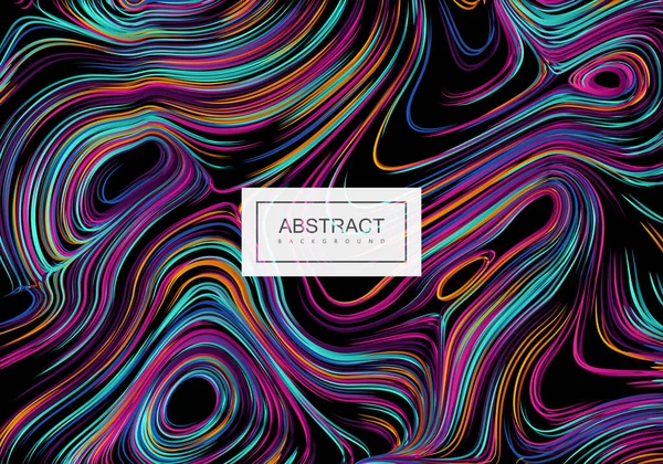 Abstract artistic multicolored background with swirled gradient lines. — Stock Vector