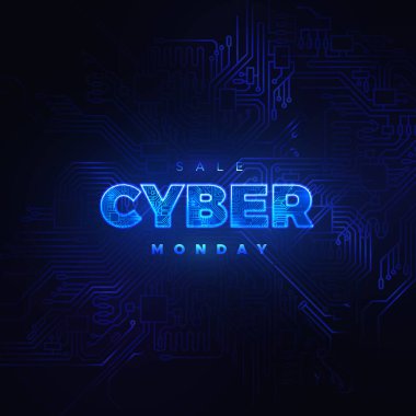 Parlak siber hologram