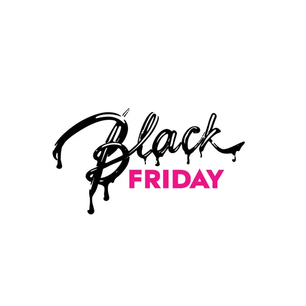 Black Friday Sale label. Vector ad illustration. — Stock Vector