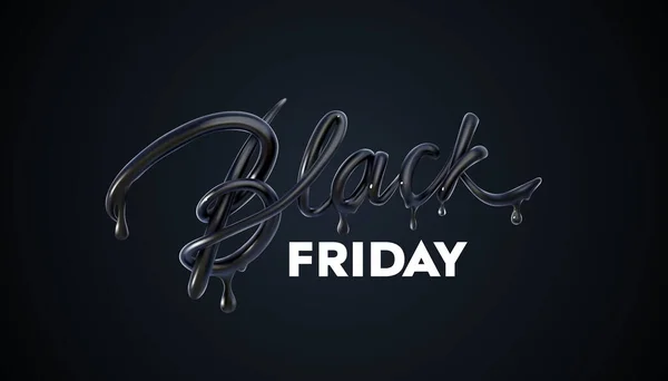 Black Friday Sale label. Vector ad illustration. — Stock Vector