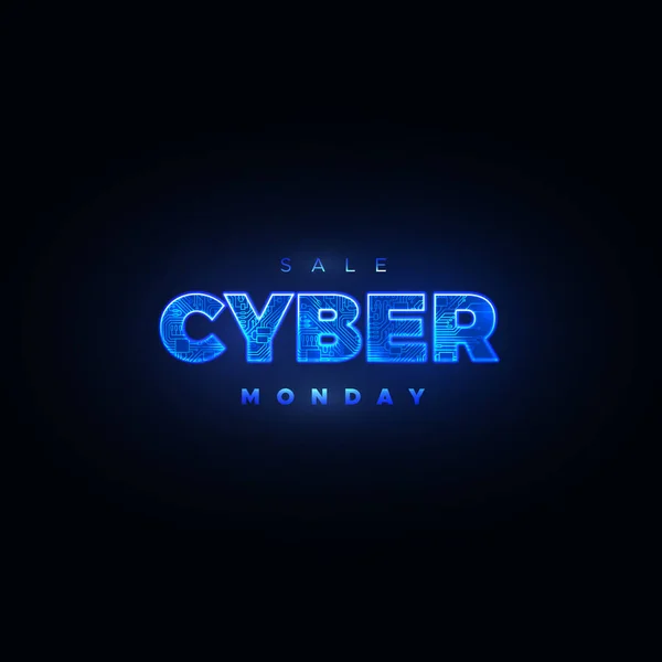 Cyber Monday. Evento de venta online promocional . — Archivo Imágenes Vectoriales