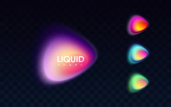 Astratto liquido banner colorato. — Vettoriale Stock