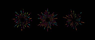 Klasik patlama şekli seti.