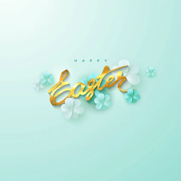 Feliz Pascua Ilustración Vacaciones Vectoriales Evento Religioso Cristiano Banner Venta — Vector de stock