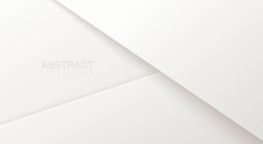 Beyaz kağıt katmanlı üç boyutlu arkaplan.