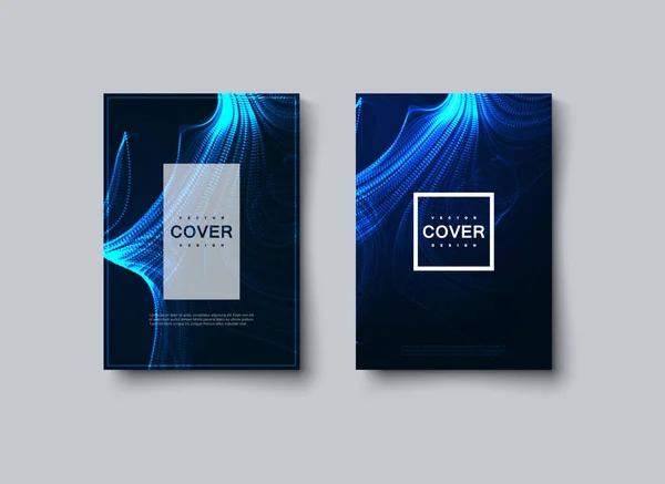 Abstraktes Neon-Cover-Design. — Stockvektor